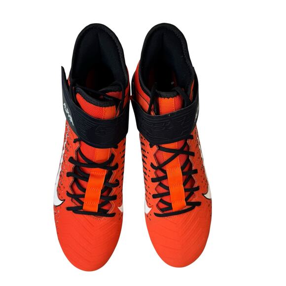 NIKE Alpha Menace Pro Mid Orange Black Football Cleats AQ3209-801 Sz 10 main image 8